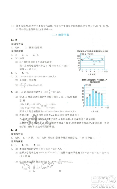 浙江教育出版社2023学能评价七年级数学下册浙教版参考答案 浙江教育出版社2023学能评价七年级数学下册浙教版参考答案