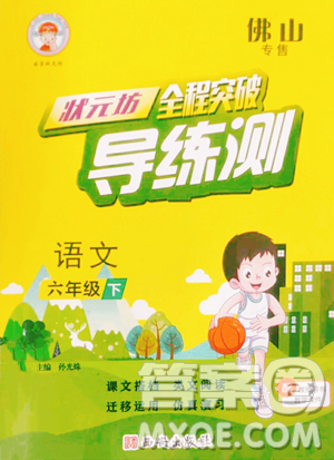 西安出版社2023状元坊全程突破导练测六年级下册语文人教版佛山专版参考答案 西安出版社2023状元坊全程突破导练测六年级下册语文人教版佛山专版参考答案