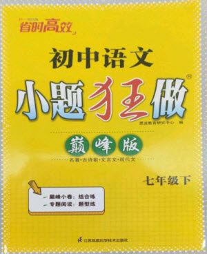 江苏凤凰科学技术出版社2023初中语文小题狂做七年级下册人教版巅峰版参考答案