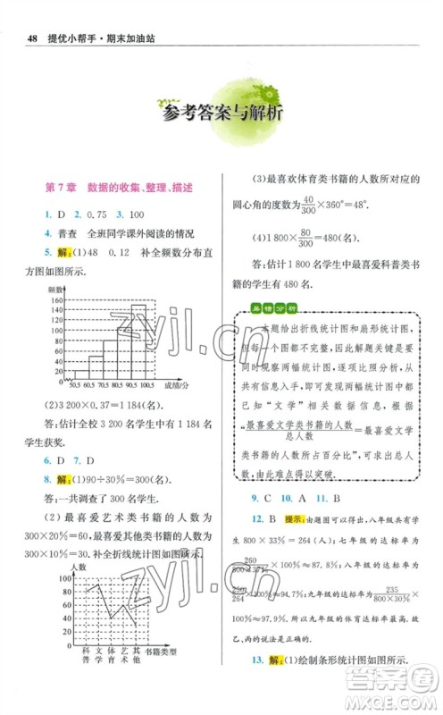 江苏凤凰科学技术出版社2023初中数学小题狂做八年级下册苏科版提优版参考答案