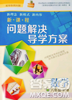 山西教育出版社2023新课程问题解决导学方案八年级下册数学华东师大版参考答案