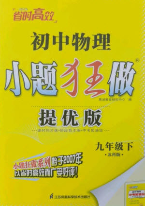 江苏凤凰科学技术出版社2023初中物理小题狂做九年级下册苏科版提优版参考答案