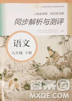 人民教育出版社2023人教金学典同步解析与测评八年级下册语文人教版参考答案 人民教育出版社2023人教金学典同步解析与测评八年级下册语文人教版参考答案