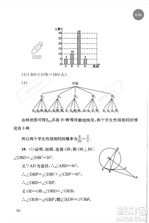 团结出版社2023剑指中考九年级数学通用版怀化专版参考答案