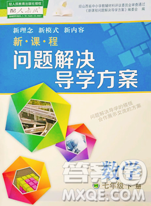 山西教育出版社2023新课程问题解决导学方案七年级下册数学人教版参考答案