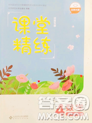 北京师范大学出版社2023课堂精练四年级下册数学北师大版河南专版参考答案