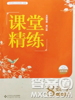 北京师范大学出版社2023课堂精练八年级下册数学北师大版大庆专版参考答案 北京师范大学出版社2023课堂精练八年级下册数学北师大版大庆专版参考答案