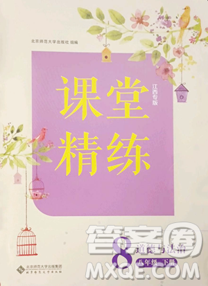 北京师范大学出版社2023课堂精练八年级下册道德与法治人教版江西专版参考答案 北京师范大学出版社2023课堂精练八年级下册道德与法治人教版江西专版参考答案