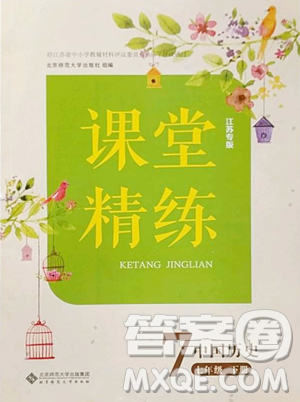 北京师范大学出版社2023课堂精练七年级下册中国历史人教版江西专版参考答案