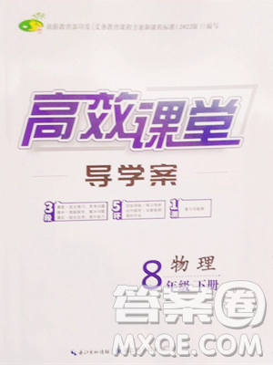 湖北科学技术出版社2023高效课堂导学案八年级下册物理人教版参考答案