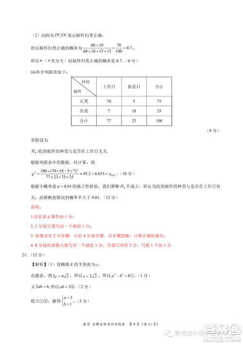 2024届高三6月摸底考新高考卷新教材数学试题答案