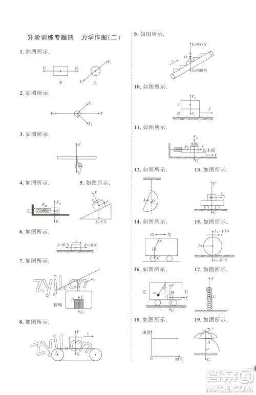 吉林教育出版社2023优+学案课时通八年级下册物理教科版参考答案