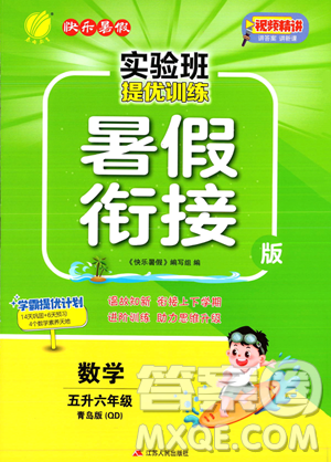 江苏人民出版社2023实验班提优训练暑假衔接五年级数学青岛版参考答案