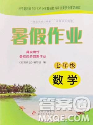 北京教育出版社2023暑假作业七年级数学人教版参考答案