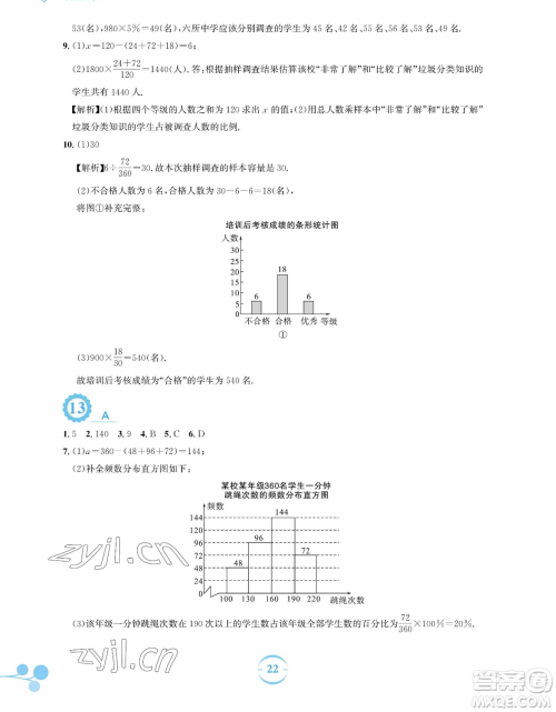 安徽教育出版社2023暑假作业七年级数学人教版参考答案 安徽教育出版社2023暑假作业七年级数学人教版参考答案
