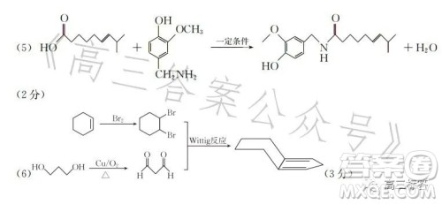 2023邯郸市高二年级第二学期期末考试化学试卷答案 2023邯郸市高二年级第二学期期末考试化学试卷答案