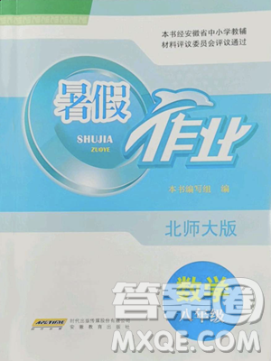 安徽教育出版社2023暑假作业八年级数学北师大版参考答案
