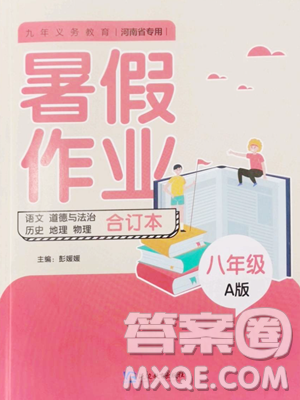 延边教育出版社2023暑假作业八年级合订本A版河南专版参考答案 延边教育出版社2023暑假作业八年级合订本A版河南专版参考答案
