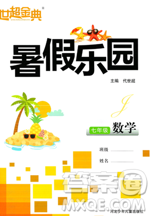 河北少年儿童出版社2023年世超金典暑假乐园七年级数学通用版答案