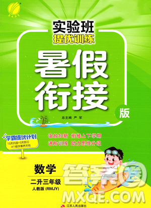 江苏人民出版社2023年实验班提优训练暑假衔接二升三年级数学人教版答案