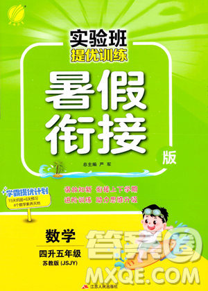 江苏人民出版社2023年实验班提优训练暑假衔接四升五年级数学苏教版答案