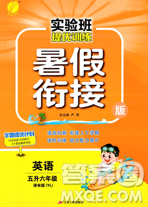 江苏人民出版社2023年实验班提优训练暑假衔接五升六年级英语译林版答案