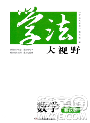 湖南教育出版社2023学法大视野九年级上册数学湘教版答案