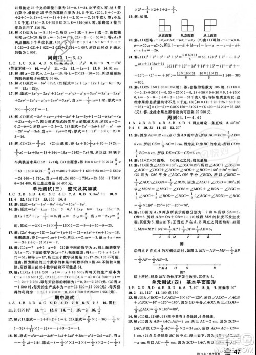 开明出版社2023名校课堂七年级上册数学北师大版答案