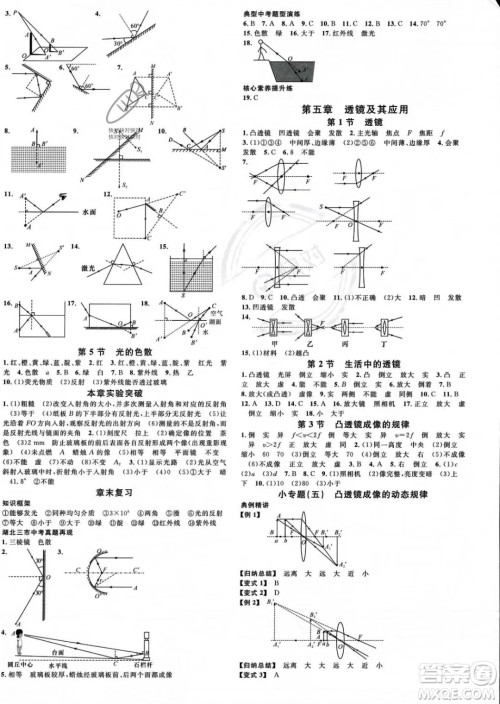 广东经济出版社2023名校课堂八年级上册物理人教版湖北专版答案 广东经济出版社2023名校课堂八年级上册物理人教版湖北专版答案
