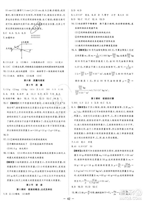 合肥工业大学出版社2023年秋季全频道课时作业八年级上册物理人教版答案