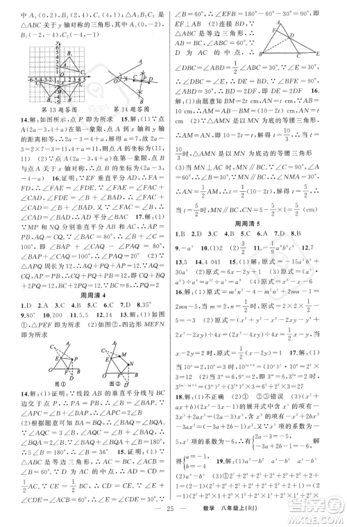 新疆青少年出版社2023年秋季四清导航八年级上册数学人教版河南专版答案 新疆青少年出版社2023年秋季四清导航八年级上册数学人教版河南专版答案