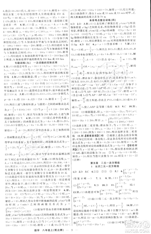 新疆青少年出版社2023年秋季四清导航八年级上册数学北师大版答案 新疆青少年出版社2023年秋季四清导航八年级上册数学北师大版答案