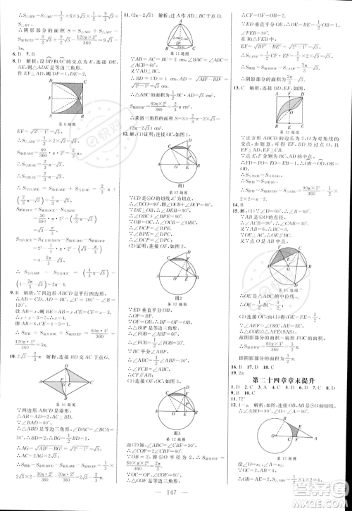 延边大学出版社2023年秋季细解巧练九年级上册数学人教版答案 延边大学出版社2023年秋季细解巧练九年级上册数学人教版答案