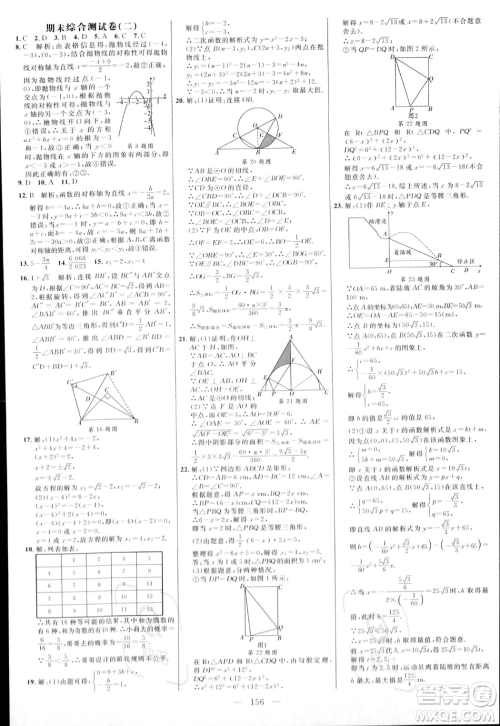延边大学出版社2023年秋季细解巧练九年级上册数学人教版答案
