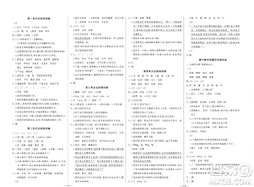 天津人民出版社2023年秋A+优化作业本五年级语文上册人教版参考答案