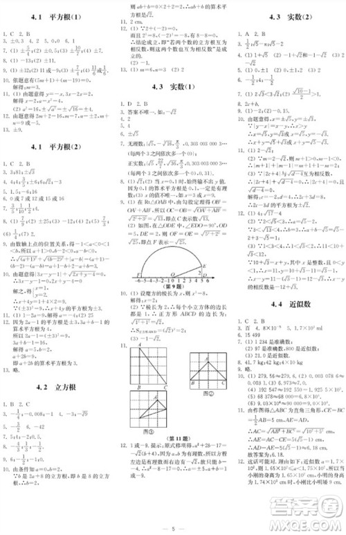 2023年秋时代学习报自主学习与探究八年级数学上册第2期参考答案