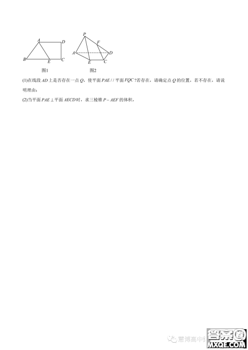 2024届云南师大附中高三上学期期初开学数学试题答案