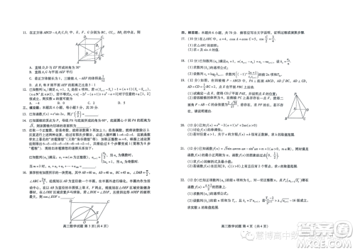 2024届山东新高考联合质量测评9月联考高三数学试卷答案