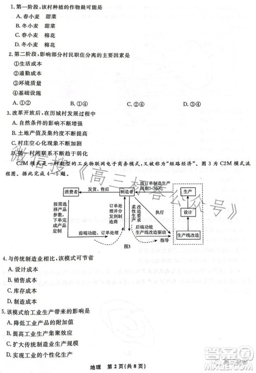 辽宁省名校联盟2023年高三9月份联合考试地理试卷答案 辽宁省名校联盟2023年高三9月份联合考试地理试卷答案