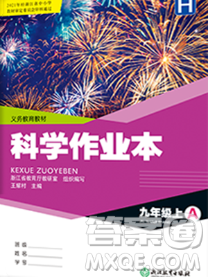 浙江教育出版社2023年秋科学作业本九年级科学上册华师大版答案 浙江教育出版社2023年秋科学作业本九年级科学上册华师大版答案