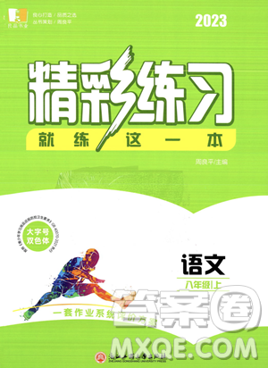 浙江工商大学出版社2023年秋精彩练习就练这一本八年级语文上册通用版答案