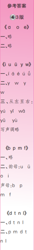 时代学习报语文周刊一年级2023-2024学年第1-4期答案