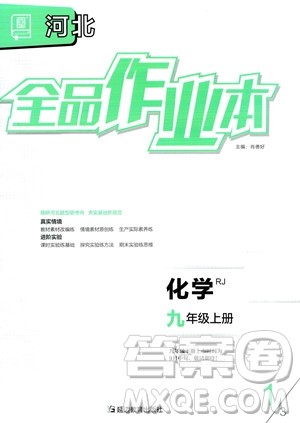 延边教育出版社2023年秋全品作业本九年级化学上册人教版河北专版答案 延边教育出版社2023年秋全品作业本九年级化学上册人教版河北专版答案