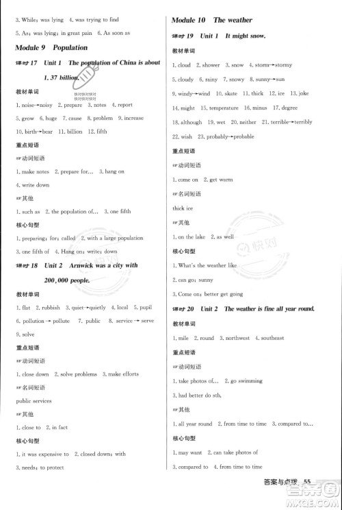 龙门书局2023年秋启东中学作业本八年级英语上册外研版呼和浩特专版答案 龙门书局2023年秋启东中学作业本八年级英语上册外研版呼和浩特专版答案