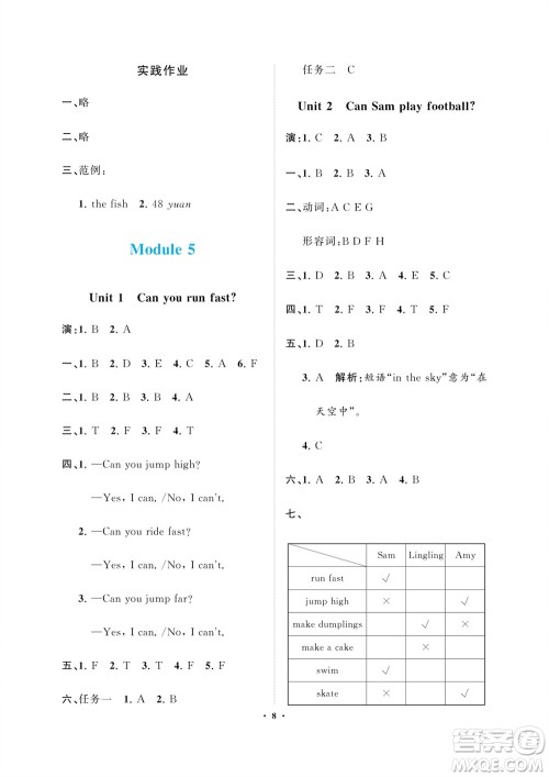 海南出版社2023年秋新课程学习指导四年级英语上册外版研参考答案 海南出版社2023年秋新课程学习指导四年级英语上册外版研参考答案
