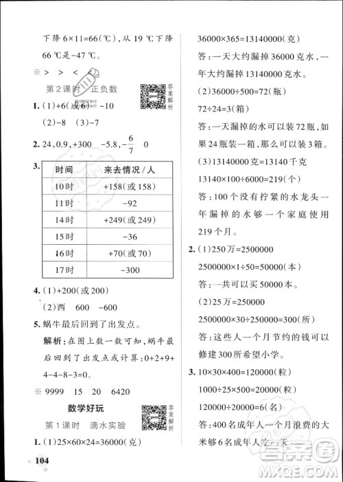 辽宁教育出版社2023年秋PASS小学学霸作业本四年级数学上册北师大版答案 辽宁教育出版社2023年秋PASS小学学霸作业本四年级数学上册北师大版答案