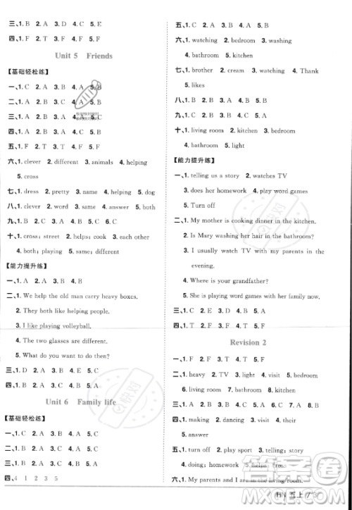 江西教育出版社2023年秋阳光同学课时优化作业五年级英语上册沪教牛津版版答案 江西教育出版社2023年秋阳光同学课时优化作业五年级英语上册沪教牛津版版答案