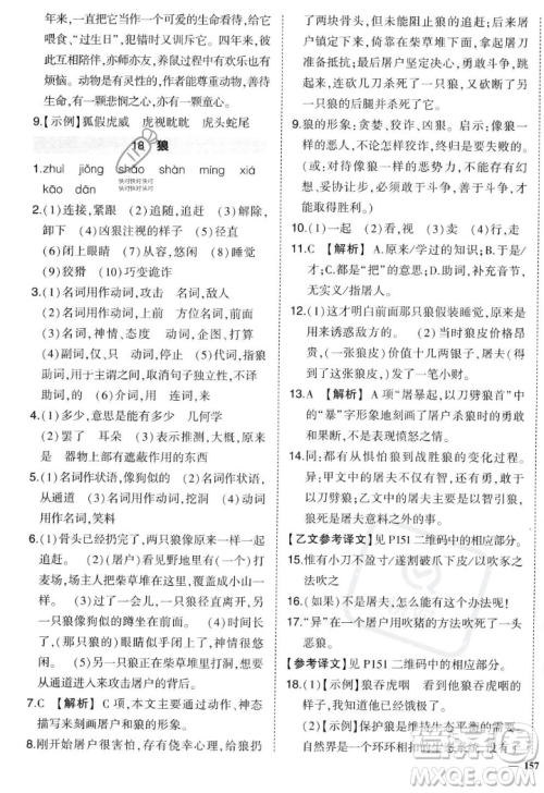 长江出版社2023年秋状元成才路创优作业七年级语文上册人教版答案 长江出版社2023年秋状元成才路创优作业七年级语文上册人教版答案