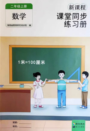 海南出版社2023年秋新课程课堂同步练习册二年级数学上册人教版参考答案