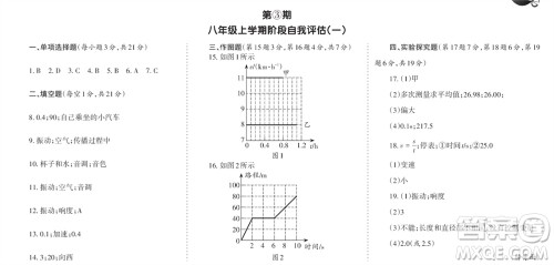 学习方法报2023-2024学年八年级物理上册人教广东版①-③期小报参考答案